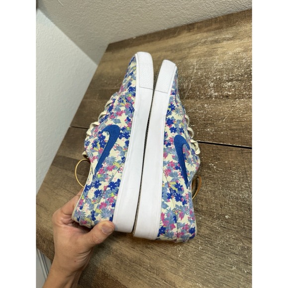 Nike SB Zoom Stefan Janoski Size 15 Canvas Premium Fossil White Blue AQ7878-202 - Picture 5 of 8